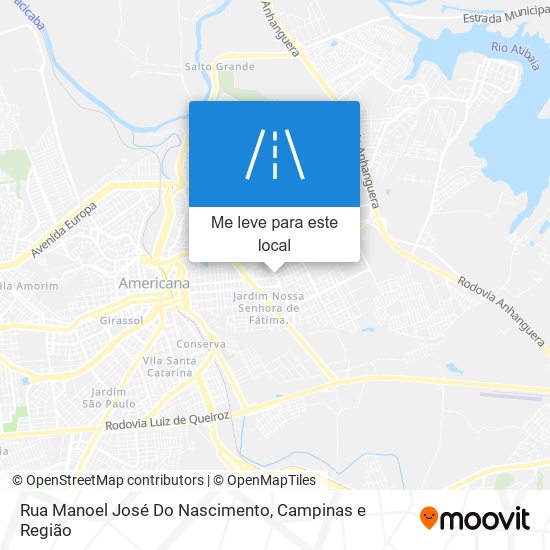 Rua Manoel José Do Nascimento mapa