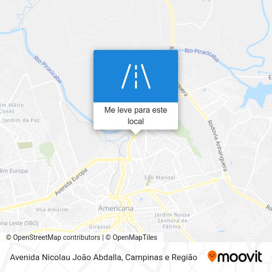 Avenida Nicolau João Abdalla mapa