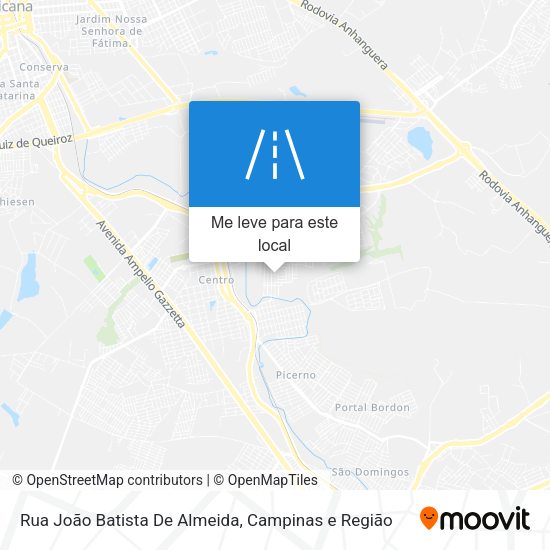 Rua João Batista De Almeida mapa