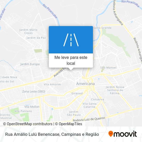 Rua Amálio Lulú Benencase mapa