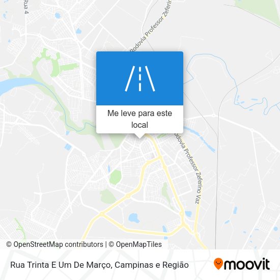 Rua Trinta E Um De Março mapa