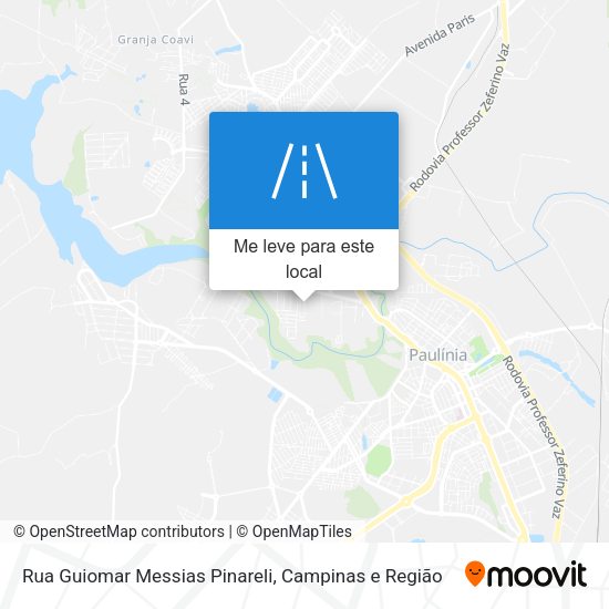 Rua Guiomar Messias Pinareli mapa