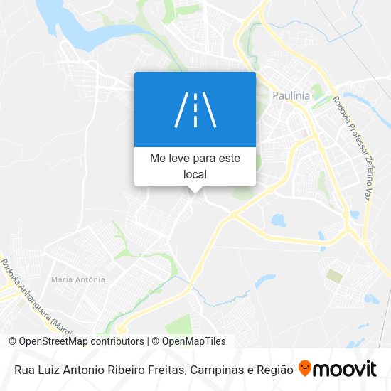 Rua Luiz Antonio Ribeiro Freitas mapa