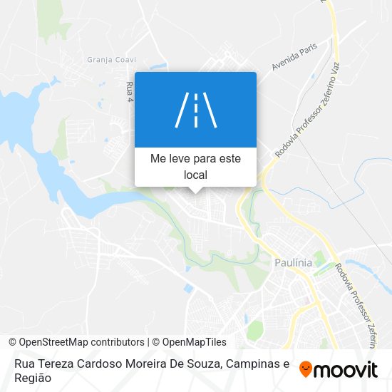 Rua Tereza Cardoso Moreira De Souza mapa