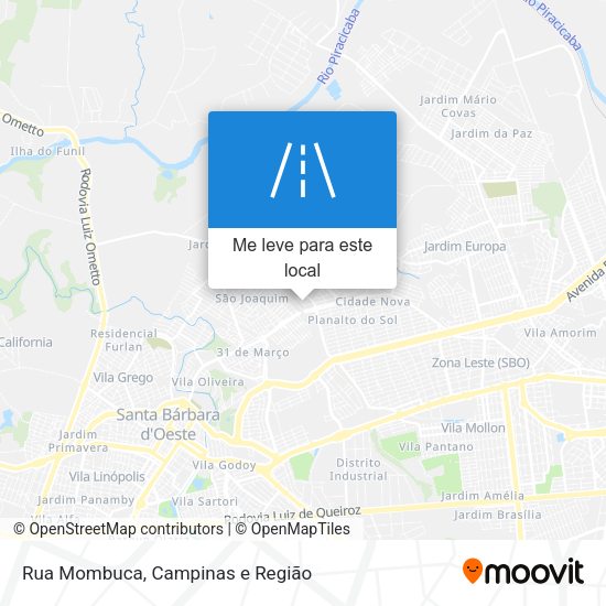 Rua Mombuca mapa