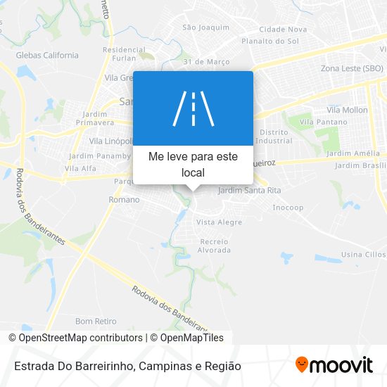 Estrada Do Barreirinho mapa