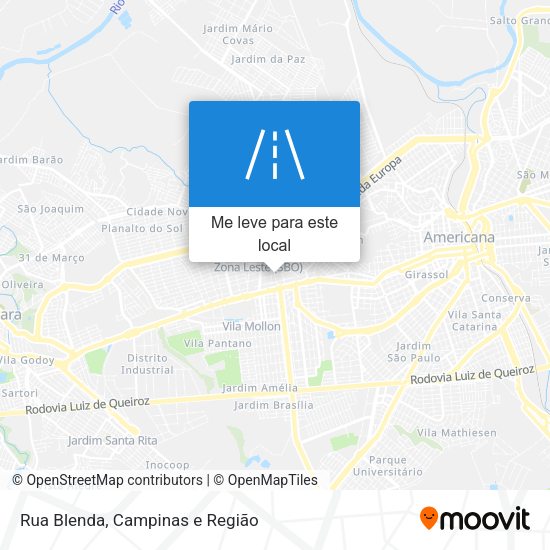 Rua Blenda mapa