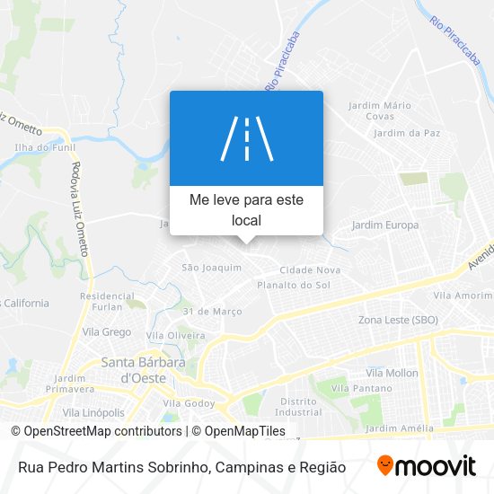 Rua Pedro Martins Sobrinho mapa