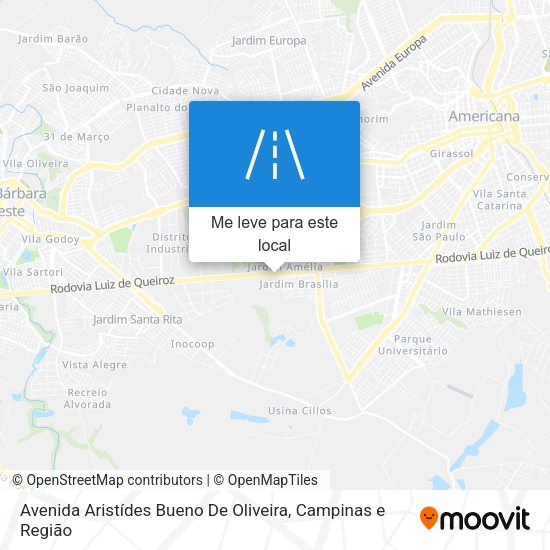Avenida Aristídes Bueno De Oliveira mapa