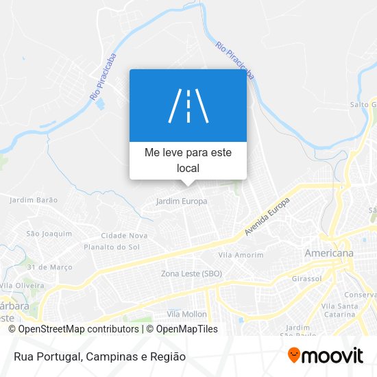 Rua Portugal mapa