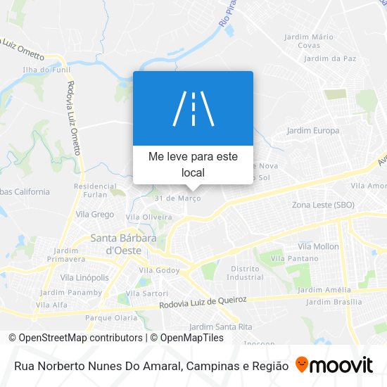 Rua Norberto Nunes Do Amaral mapa
