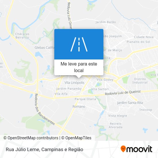 Rua Júlio Leme mapa