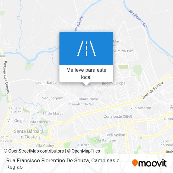 Rua Francisco Fiorentino De Souza mapa