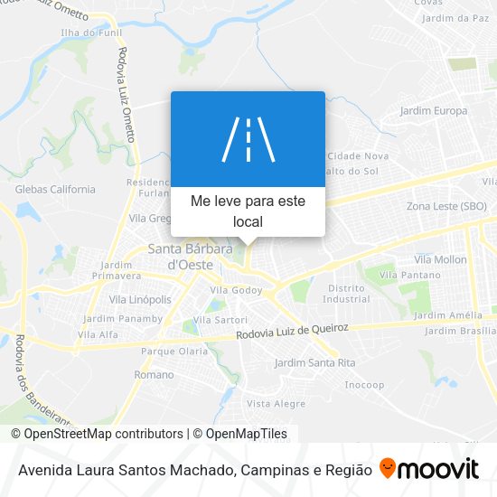 Avenida Laura Santos Machado mapa