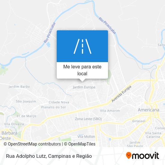 Rua Adolpho Lutz mapa