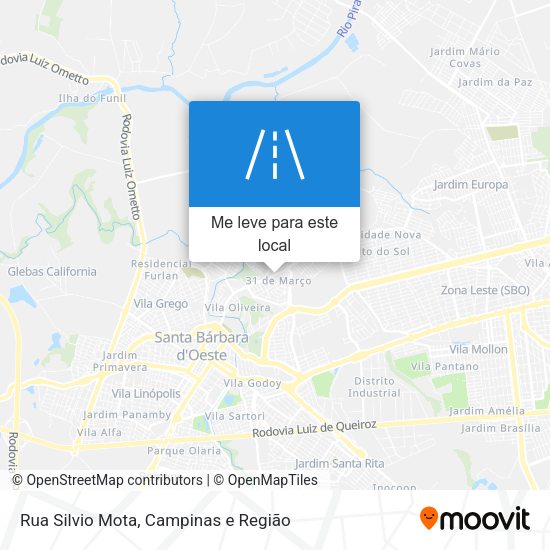 Rua Silvio Mota mapa