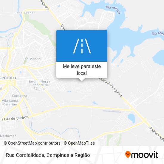 Rua Cordialidade mapa