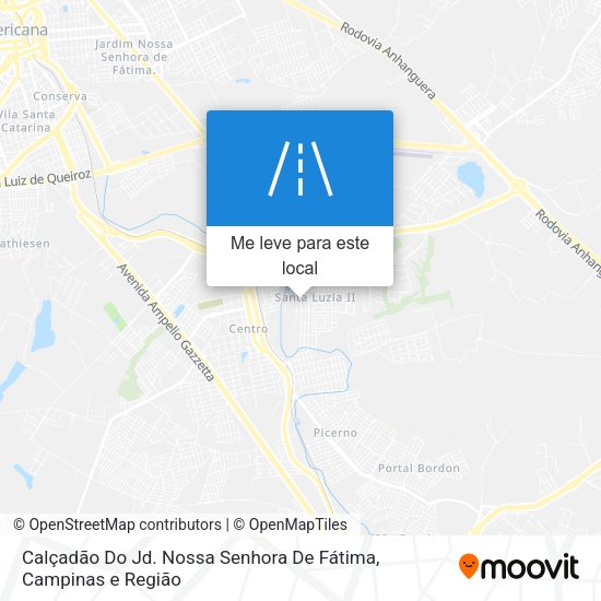 Calçadão Do Jd. Nossa Senhora De Fátima mapa