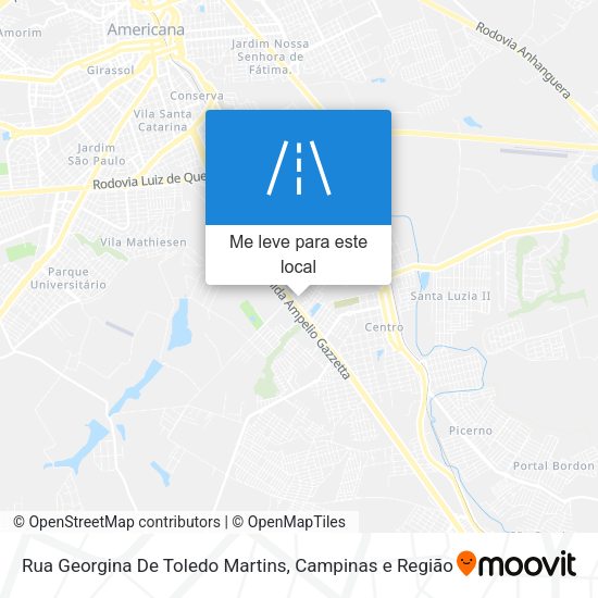 Rua Georgina De Toledo Martins mapa