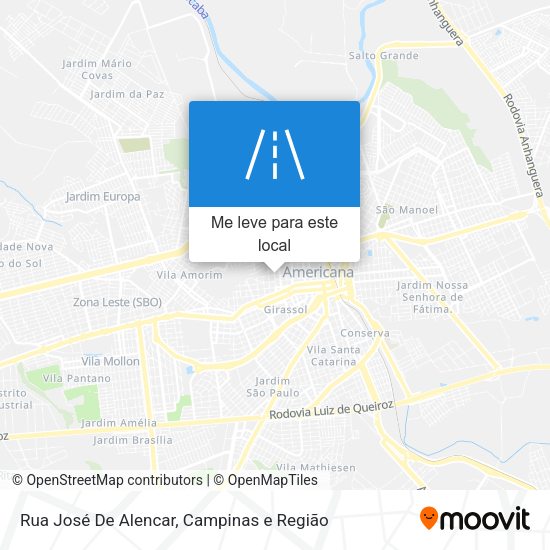 Rua José De Alencar mapa