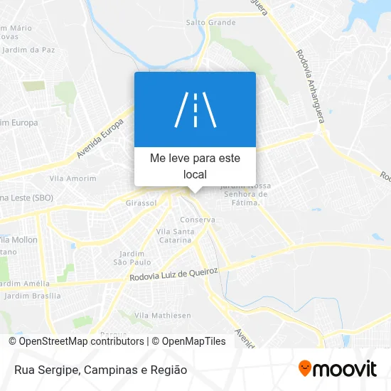 Rua Sergipe mapa