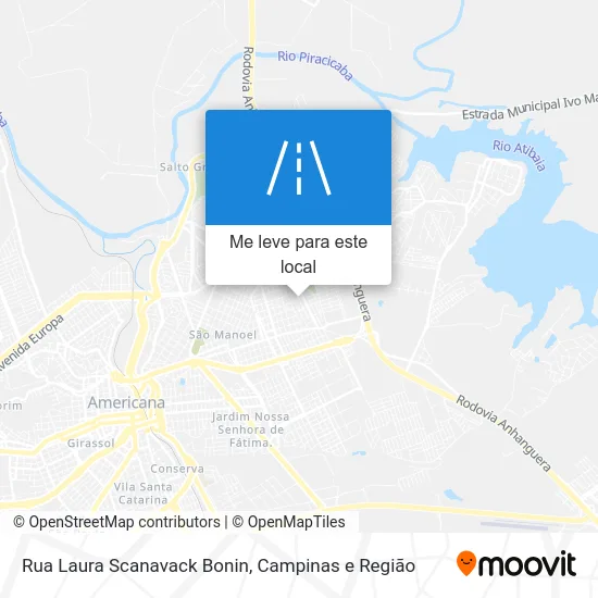 Rua Laura Scanavack Bonin mapa