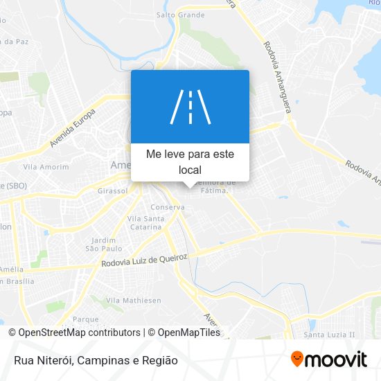 Rua Niterói mapa