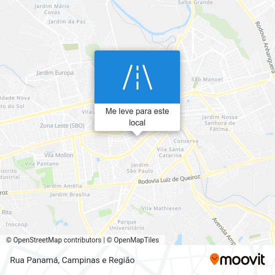 Rua Panamá mapa