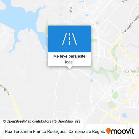 Rua Terezinha Franco Rodrigues mapa