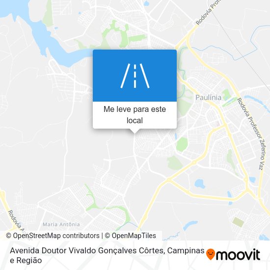 Avenida Doutor Vivaldo Gonçalves Côrtes mapa