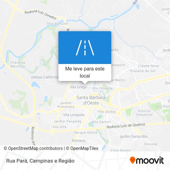 Rua Pará mapa