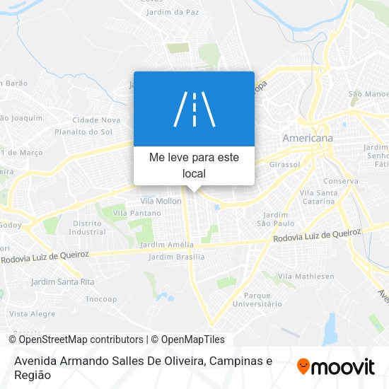 Avenida Armando Salles De Oliveira mapa