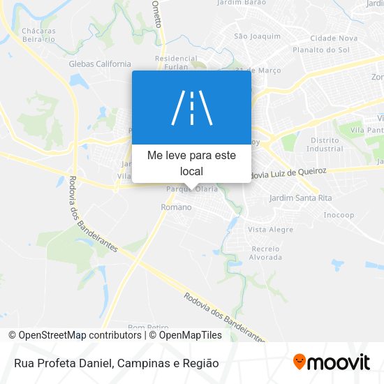 Rua Profeta Daniel mapa