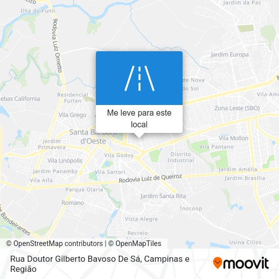 Rua Doutor Gilberto Bavoso De Sá mapa