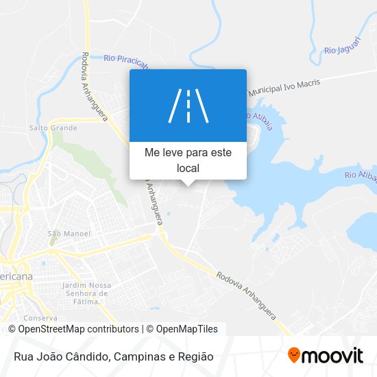 Rua João Cândido mapa