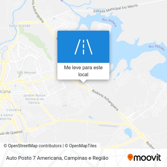 Auto Posto 7 Americana mapa