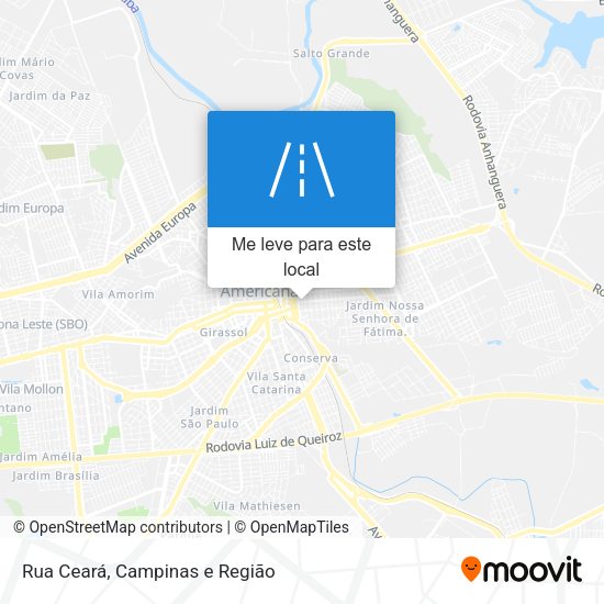 Rua Ceará mapa
