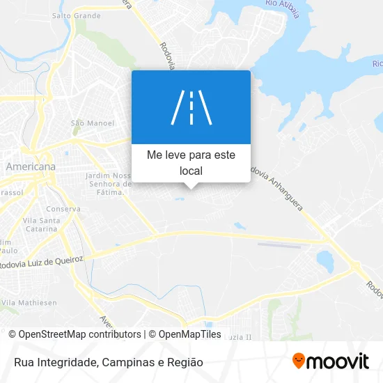Rua Integridade mapa