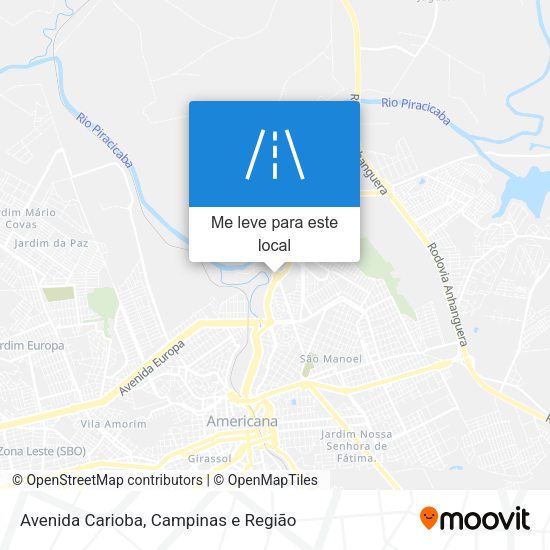 Avenida Carioba mapa