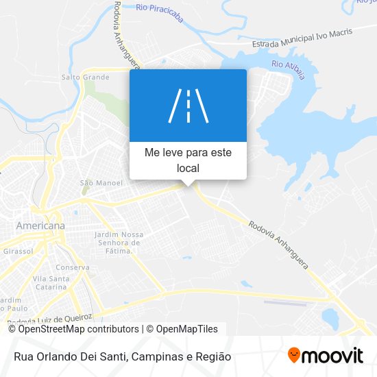 Rua Orlando Dei Santi mapa