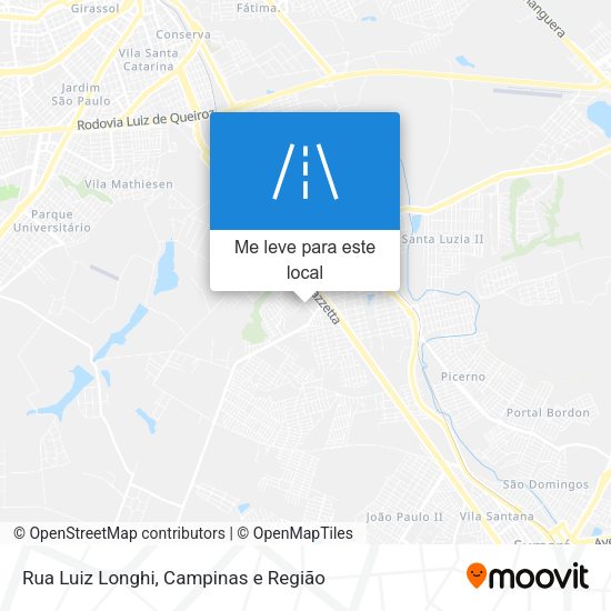 Rua Luiz Longhi mapa