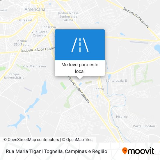 Rua Maria Tigani Tognella mapa