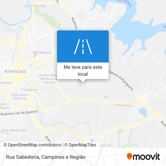 Rua Sabedoria mapa