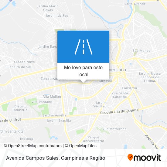 Avenida Campos Sales mapa