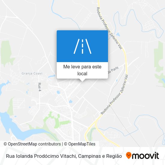 Rua Iolanda Prodócimo Vitachi mapa