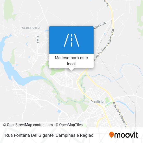 Rua Fontana Del Gigante mapa