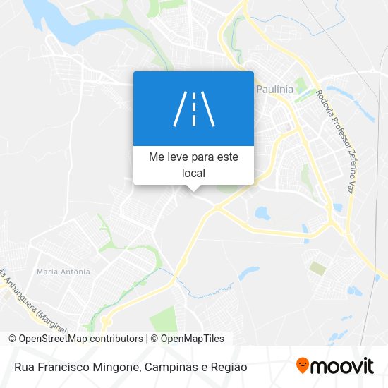 Rua Francisco Mingone mapa