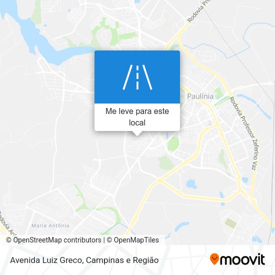 Avenida Luiz Greco mapa