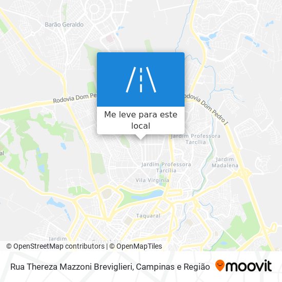 Rua Thereza Mazzoni Breviglieri mapa