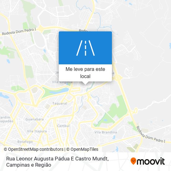 Rua Leonor Augusta Pádua E Castro Mundt mapa